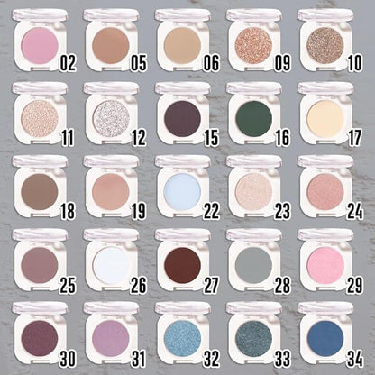 Light Teal Green Single Shimmer Eyeshadow Makeup, Neutral Powde Eye Shadow - Image 3