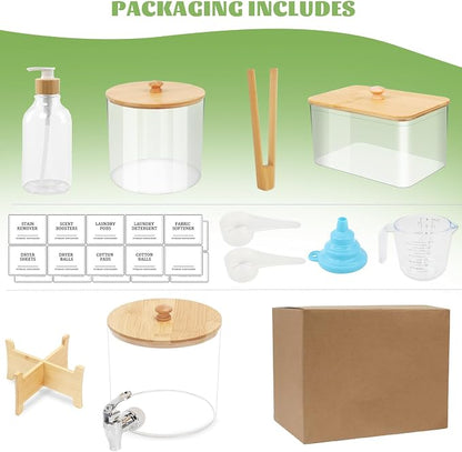 Laundry Room Organization Set 12, Laundry Pods Container & Dryer Sheet Holder - Image 2