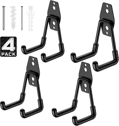 Garage Hooks with Anti-Slip Coating, Heavy Duty Wall Mount Storage Hooks by Cpais