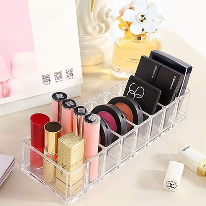 Weiai Clear Acrylic Compact Organizer, Blushes Highlighters Eyeshadow Powder - Image 4