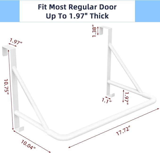 Over The Door Hanger for Clothes, Stainless Door Hangers for Clothing, Over The - Image 4