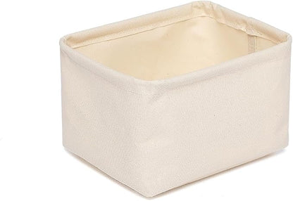 Foldable Storage Bins with Lids Cotton Canvas Rectangular Storage Box Ideal - Image 6