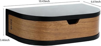 10.4Inch Floating Nightstand, Wall Mounted Bedside Shelf, Handmade Bedroom - Image 3