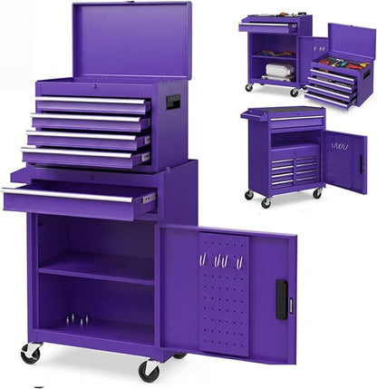 Goplus Rolling Tool Chest, 5-Drawer Tool Box Organizer w/Lockable Wheels & by Goplus