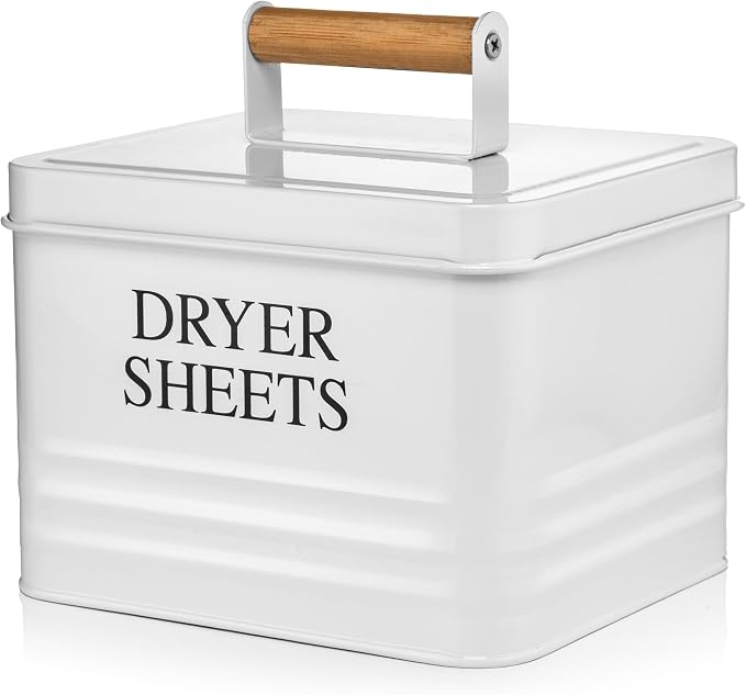 Calindiana Modern Farmhouse Metal Laundry Dryer Sheets Holder Fabric Softener by Calindiana