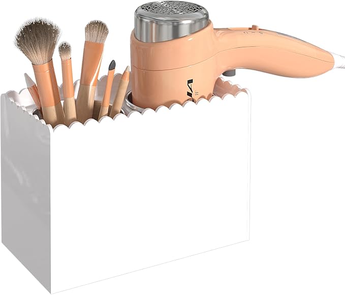 Hair Tool Organizer, Wall Mount Hair Dryer Holder by PITBVO