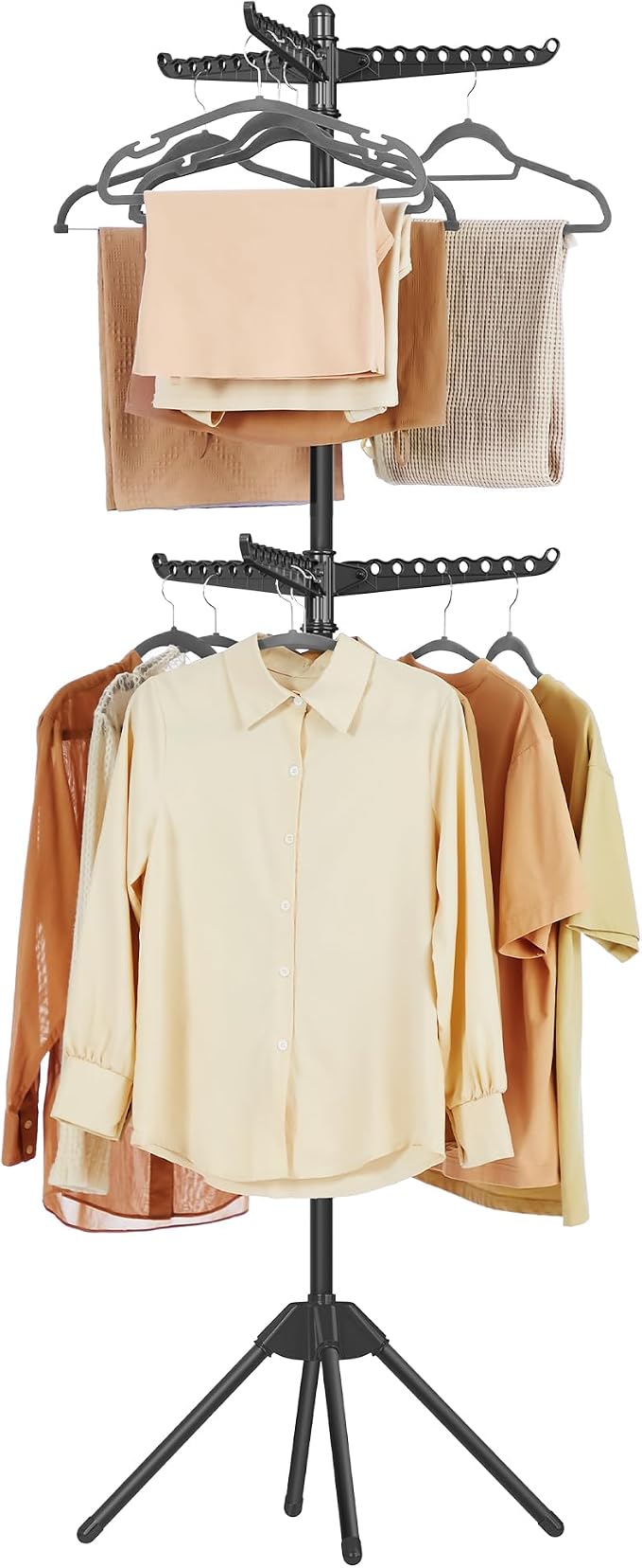 SONGMICS 2-Tier Clothes Drying Rack, 75.2-Inch Folding Laundry Drying Rack by Unknown