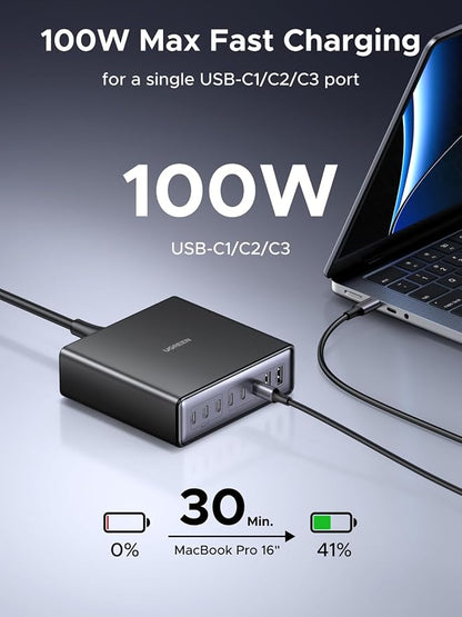 UGREEN Nexode 200W GaN USB C Charging Station, 8-Port Desktop Charger - Image 3