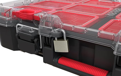 Keter Stack N' Roll Tool Organizer, Portable Small Parts Organizer - Image 2