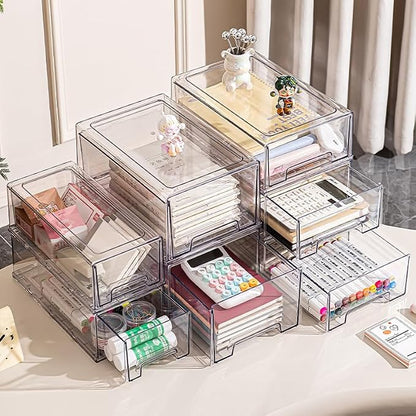 clear Drawer-Type Plastic Storage Box Bins Organizer，Family First Aid Kits - Image 3