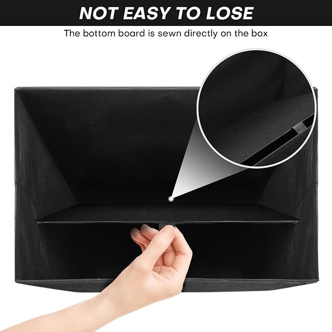 Bagnizer Large 42 Quarts Fabric Storage Bins - Image 3