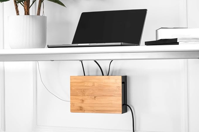 Bamboo Cable Management Box - Image 4