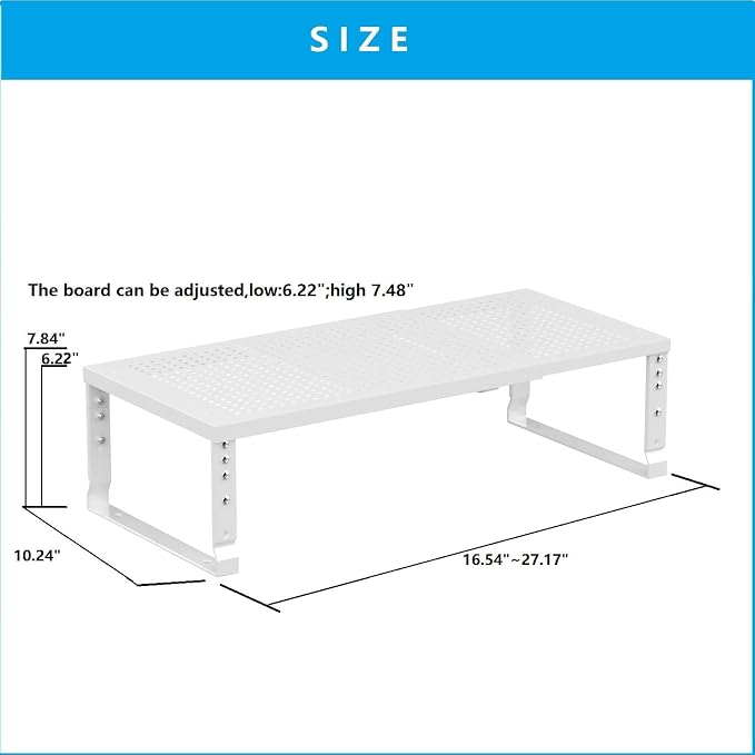 Expandable, Adjustable & Stackable Spice Rack, Cabinet Kitchen Countertop Shelf - Image 4