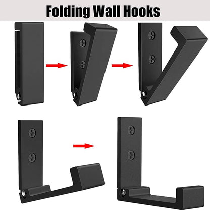 Folding Coat Hooks, Foldable Wall Hooks - Image 6