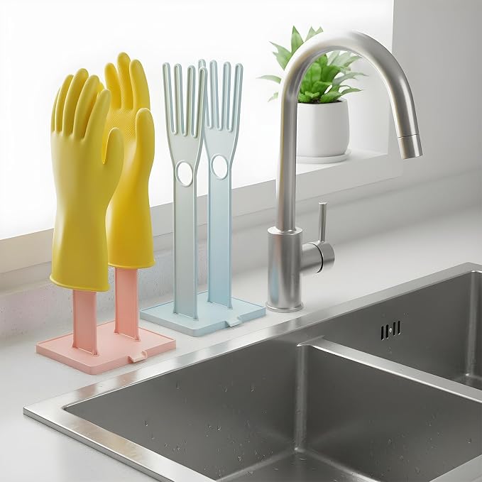 2 Pcs Kitchen Glove Holder, Kitchen Glove Stand Holder Plastic Glover Drying - Image 7