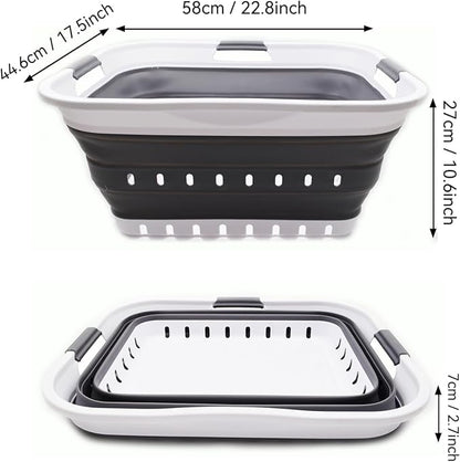 SAMMART 42L Collapsible Plastic Laundry Basket - Image 3