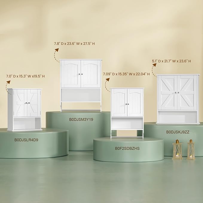 Bathroom Wall Cabinet, Over The Toilet Space Saver Storage - Image 8
