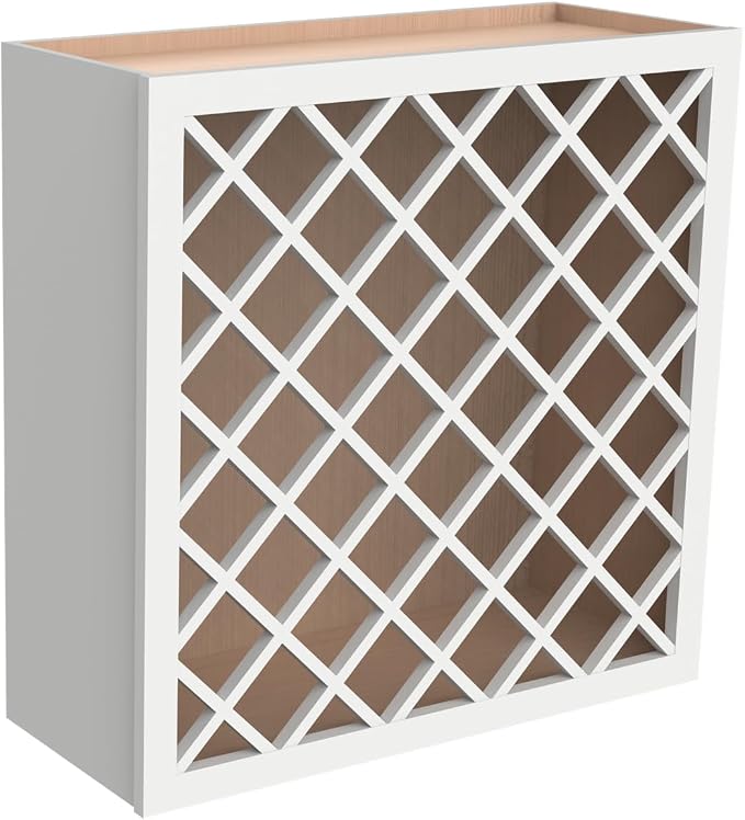 Solid Wood RTA Wine Bottle Rack Wall Cabinet - Image 7
