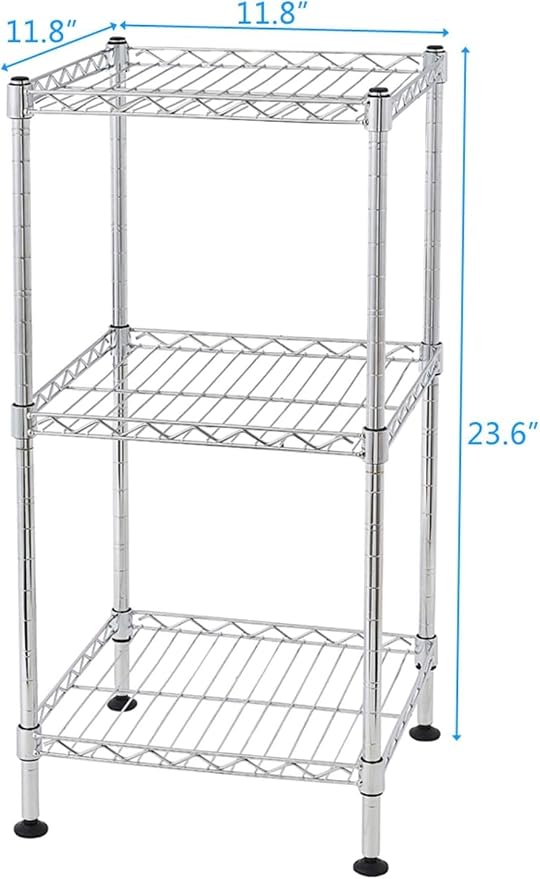 FOXHOLE 3-Tier Wire Shelving Rack Metal Storage Shelf Unit - Image 3