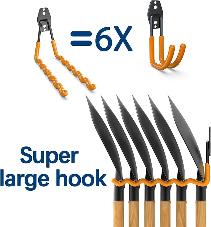 3-H Garage Wall Hooks 62 Pack, Heavy Duty Garage Hooks - Image 2