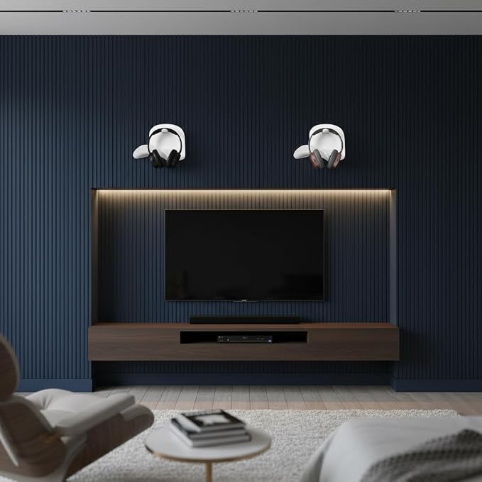 2Pcs Headphone Bracket, Wall-Mounted Headphone Holder, Stick-on Headset Hook - Image 2