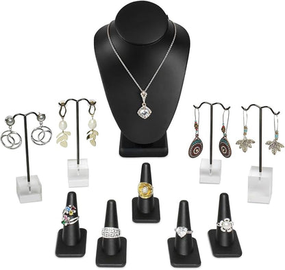 MOOCA Jewelry Display Set, Necklace Display Bust, Earring Organizer, Ring by Mooca