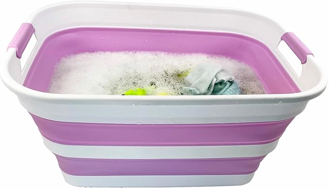 SAMMART 27L Collapsible Plastic Laundry Basket - Image 5