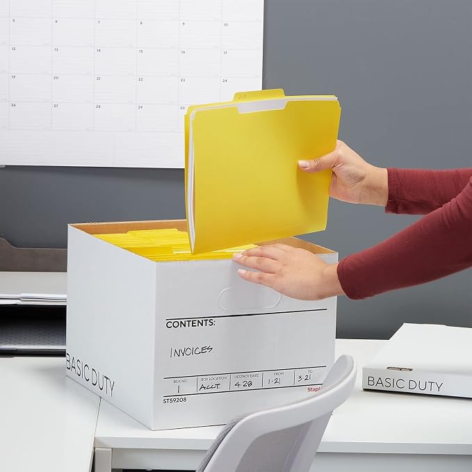 STAPLES Corrugated File Box Lift Off Lid, Letter/Legal Size - Image 7