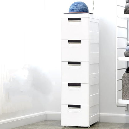 5 Drawers Narrow Slim Plastic Storage Cabinet, Storage Drawer - Image 6
