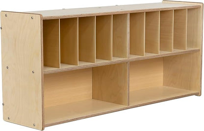 Diaper Storage Organizer, 100% Birch Plywood Wall Mount Diaper Caddy - Image 5