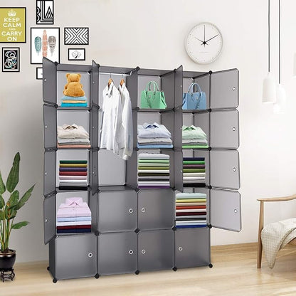 VINGLI Cube Storage Organizer, Plastic Closet Cabinet, DIY Plastic Modular Book - Image 7
