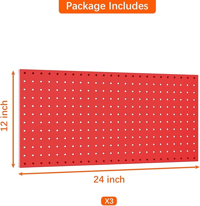 TORACK 3 PCS Metal Pegboard Panels - Image 4