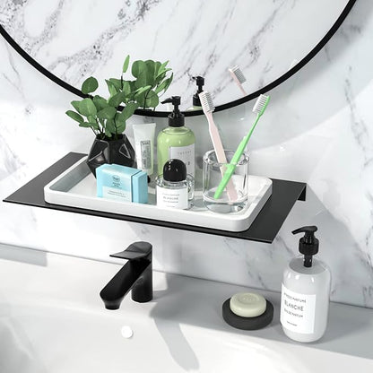 Weenson Bathroom Vanity Tray for Countertop Toiletries Makeup Decor Perfume - Image 2