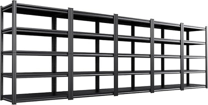 Set of 5 Heavy Duty Garage Shelving Unit, 71.2" H x 35.4" W x 16" D, 5-Tier by AOAORGG