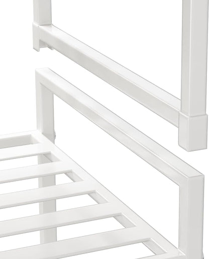 Simple Houseware 3-Tier Stackable Metal Panel Shoes Rack - Image 6