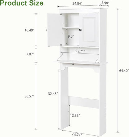 Over The Toilet Storage Cabinet, Freestanding Bathroom Cabinet Over Toilet - Image 2