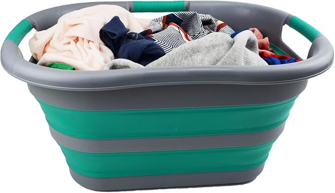 SAMMART 30L Collapsible Plastic Laundry Basket - Image 5