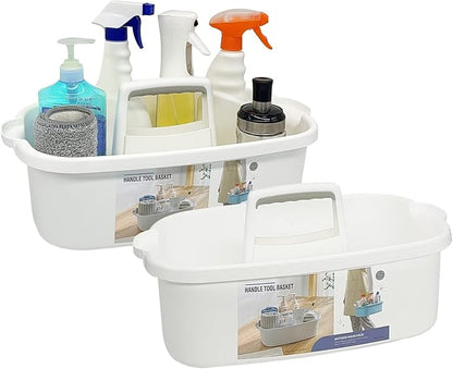 Goderewild 2 Pack Multi-Purpose Plastic Cleaning Caddy by Goderewild