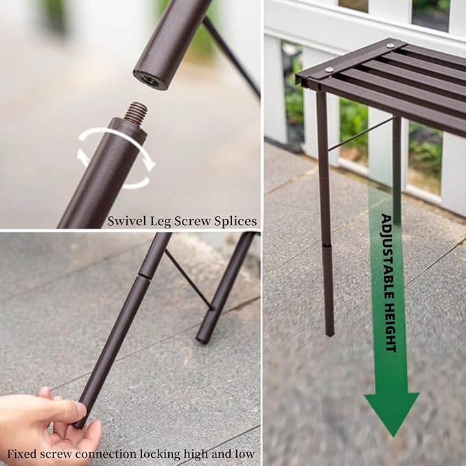 Metal Plant Stand, Rust-proof Aluminum Flower Pot Stand, Plants Display Stands - Image 6