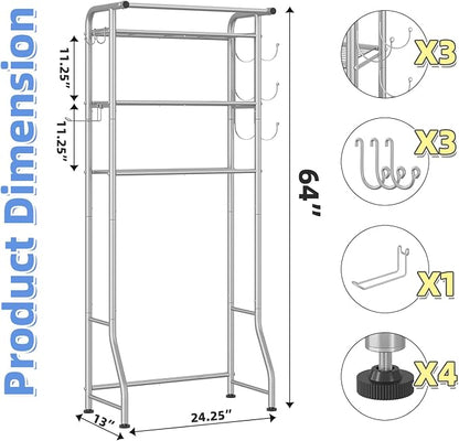 Simple Trending 3 Tier Over The Toilet Rack, Shelf Bathroom, Bathroom Stand - Image 3