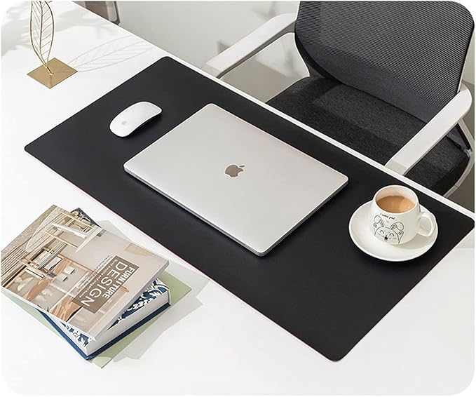 SUJAYU Dual Sided PU Leather Desk Pad, Mouse Pad, Office Desk Mat, Non-Slip - Image 7