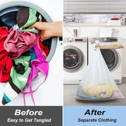 Vivifying Mesh Laundry Bags, 2 Pack XXXL Extra Large Honeycomb Laundry Bags - Image 5