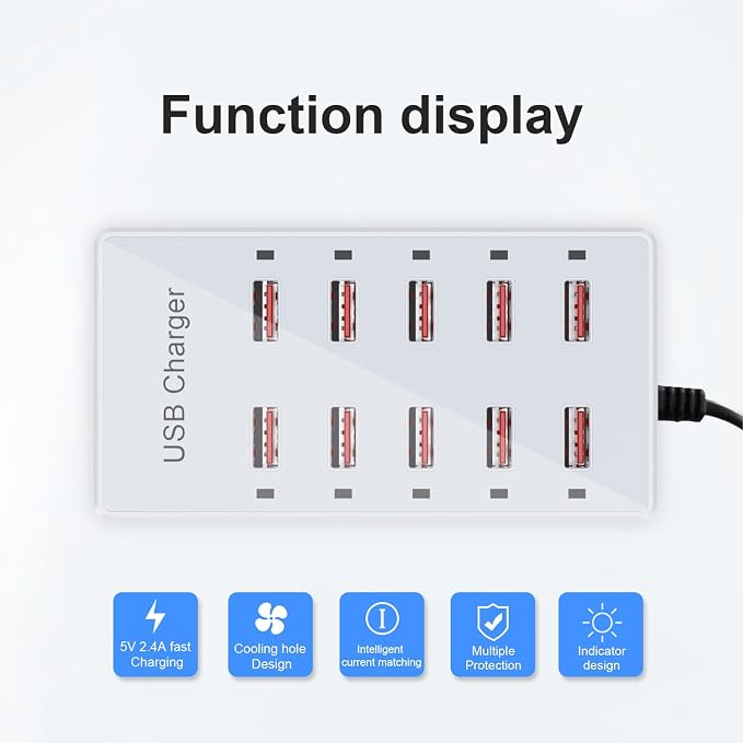 Cell Phone Wall Charger USB Charging Station - Image 6