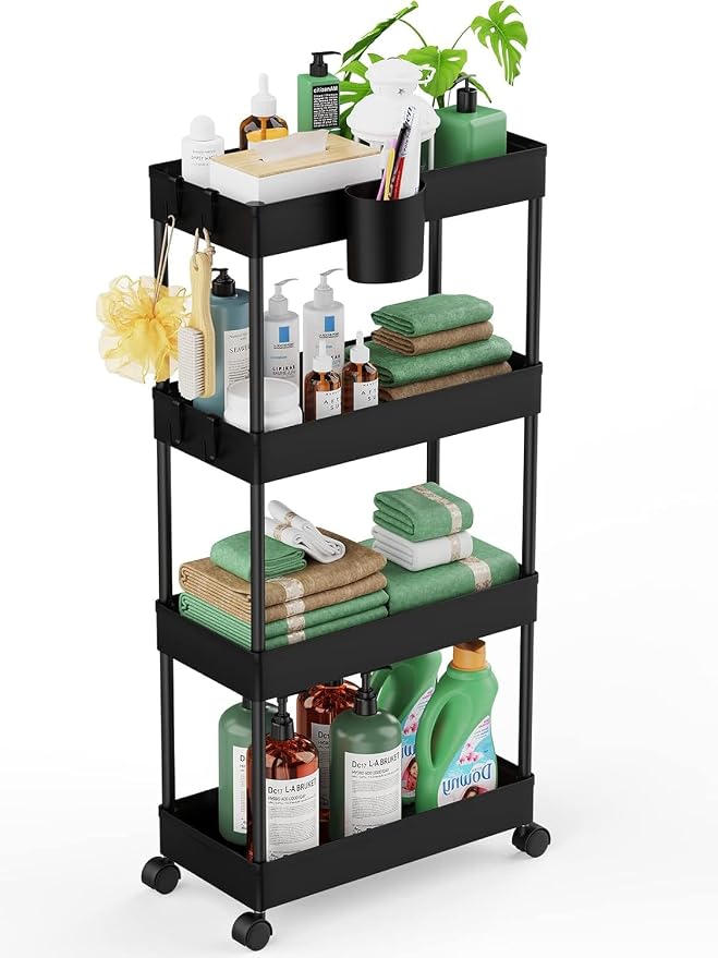 LEHOM Slim Rolling Storage Cart by LEHOM