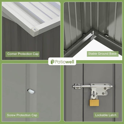 Patiowell 10 x 8 FT Outdoor Storage Shed - Image 8