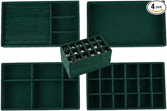 Stackable Jewelry Organizer Trays by Cecijelry
