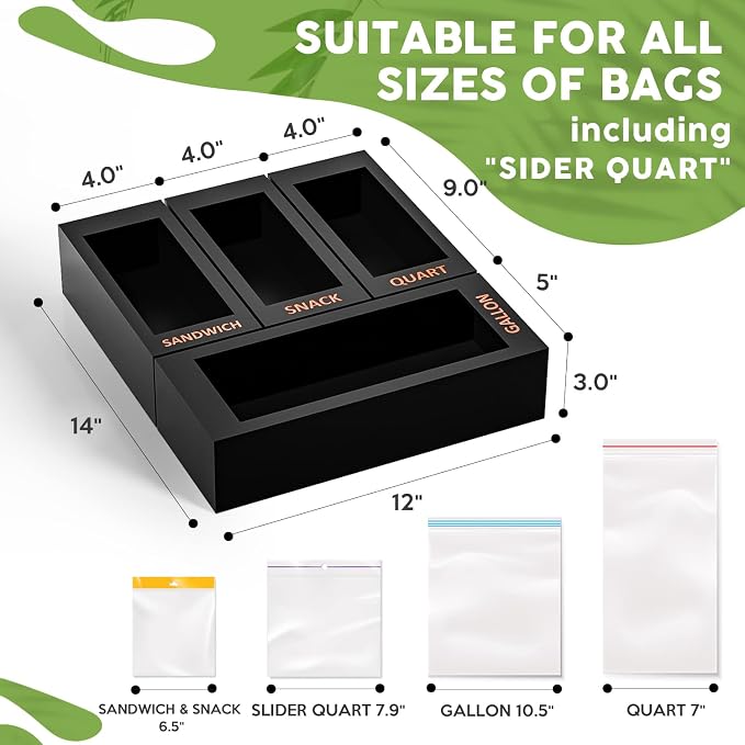 DALSHABET Bamboo Storage Bag Organizer - Image 3