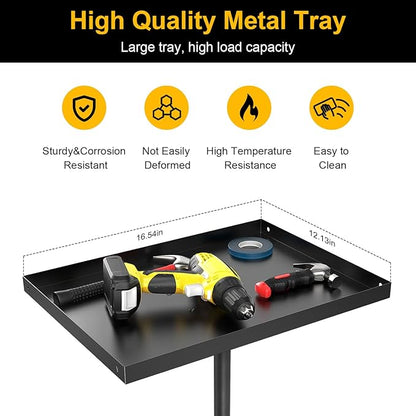 Rolling Tool Tray Cart, Mobile Work Table Tool Tray - Image 2