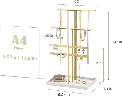 pickpiff Jewelry Stand Holder Organizer: 14.5" Sturdy Hanger - Image 3