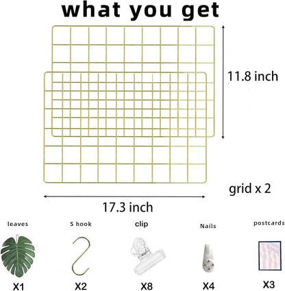 Grid Wire Board, for Memo Picture Panel Wall Decoration for Room Office Mat - Image 2